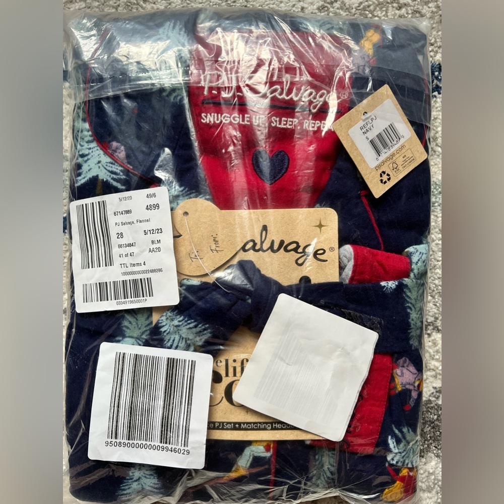PJ Salvage Flannel Pajama Set